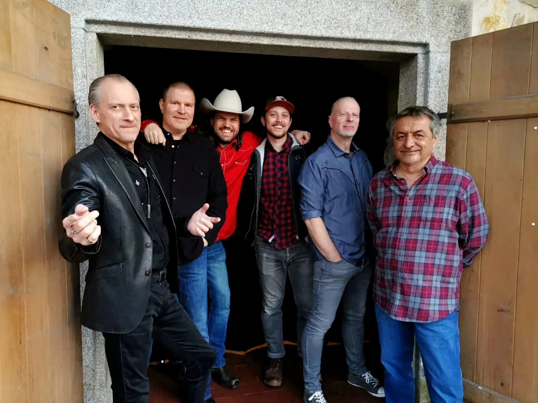 Die Countryband Countryholics aus Regensburg vor einem Auftritt.