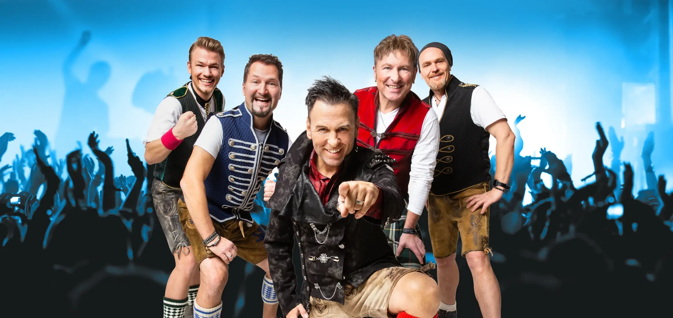 Die bayrische Partyband und Oktoberfestband Königlich Bayrisches Vollgas Orchester.